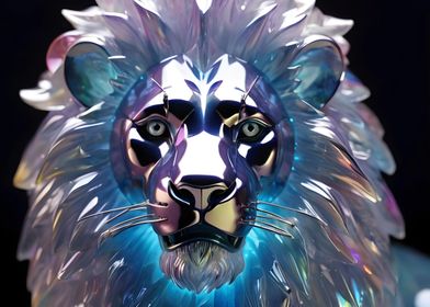 crystal male lion