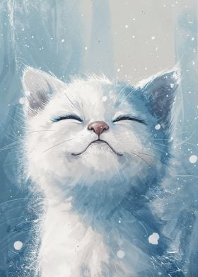Snowy Cat Bliss