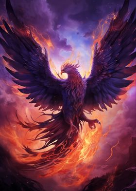 Mystical Phoenix Bird