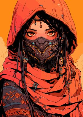 Cyberpunk Desert Girl