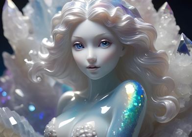 crystal white mermaid