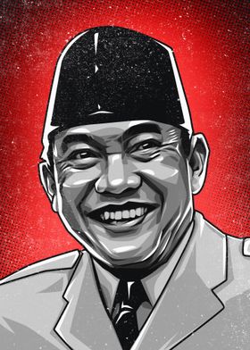 Soekarno Vector Art