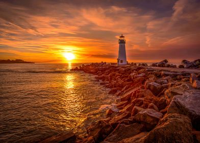 Lighthouse sunrise 