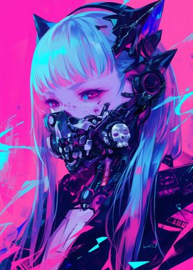 Futuristic Cyberpunk Girl