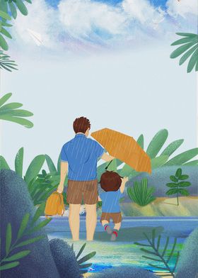 Fathers Day Illustration