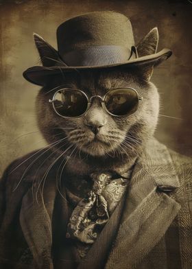 Cool Vintage Cat