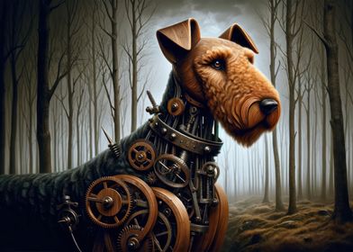 Airedale Terrier Steampunk