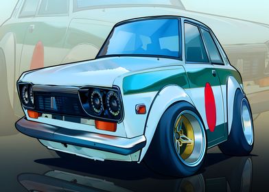 Datsun 510 Tooned