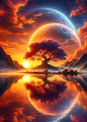 Astral Sunset Dreamscape