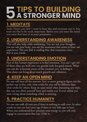 5 tips to building mind