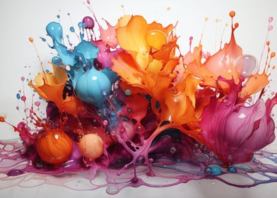 watercolor splash painting