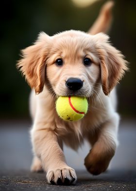 Playful Golden Retriever