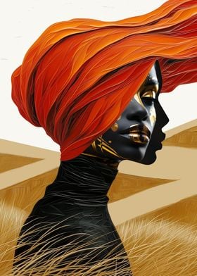 African woman Art