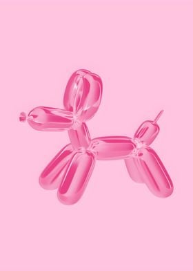 Balloon dog pink preppy