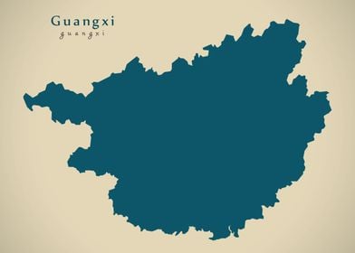 Guangxi China map