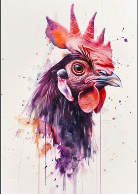 Chicken Watercolor