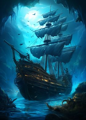 Pirate Ship Landscape