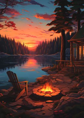 The Lake Campfire