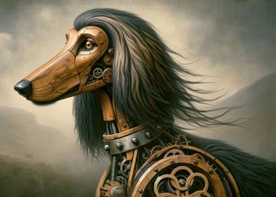 Steampunk Afghan Hound