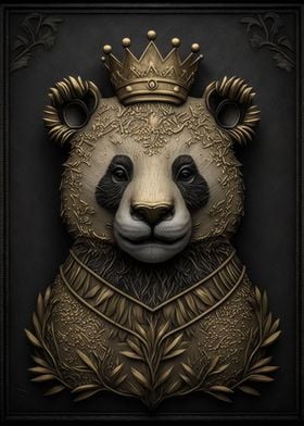 King Panda Gold Deco