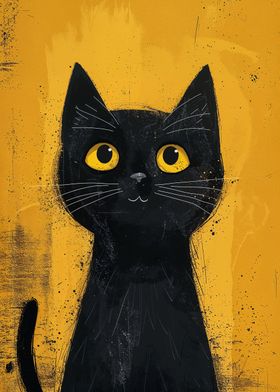 Mystic Black Cat