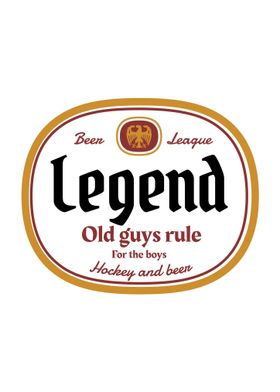 Beer League Legend Label