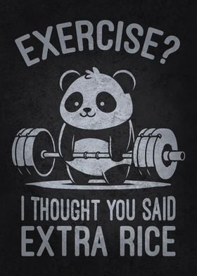 Exercise vs Extra Rice Gym