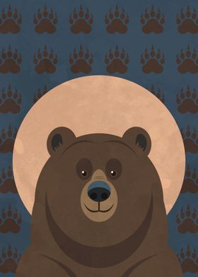 Vector Brown Bear