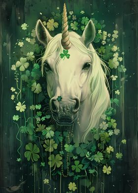 Unicorn St Patricks Day