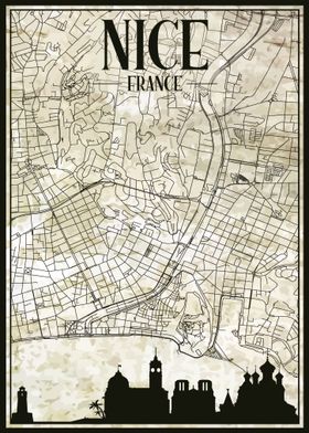 Nice City Map France