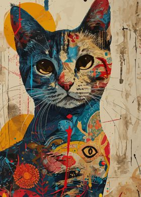 Cat lover portrait