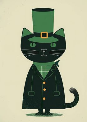 Funny Cat St Patricks Day