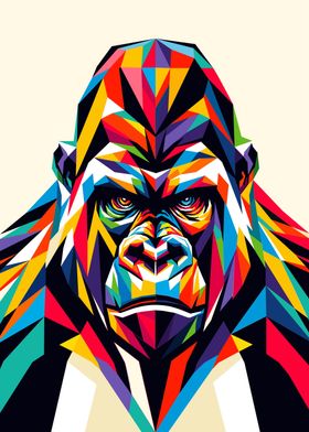 Gorilla wpap pop art