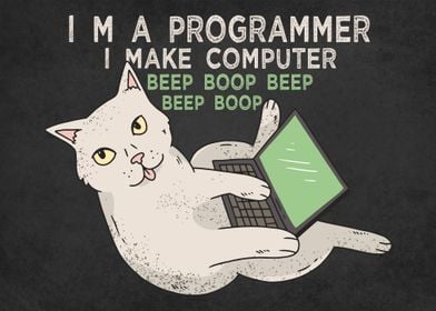 Programmer cat fuunny