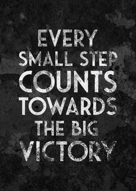 Every Small Step Counts