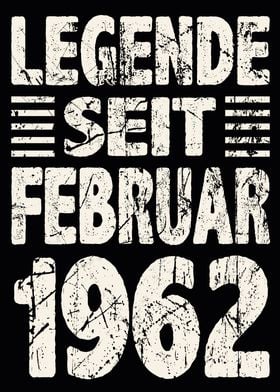 Februar 1962 62 Jahre