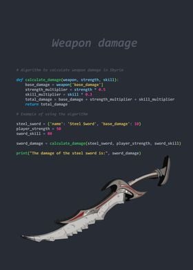 Weapon Damage Python