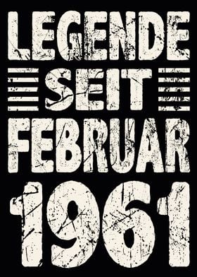 Februar 1961 63 Jahre