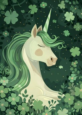 Unicorn St Patricks Day