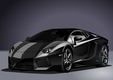 Lamborghini Black 