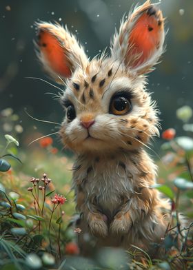Beautiful Bunny Cartoon 