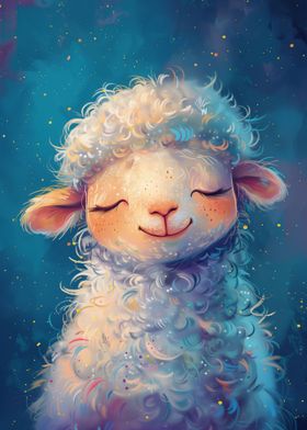 Cute Whimsical Sheep