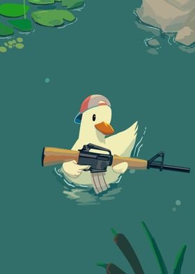 duck warrior meme