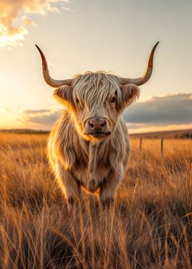 cute highland cattle cow