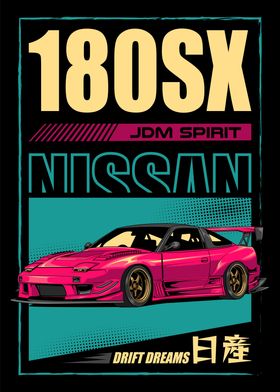 Classic 180SX JDM Car