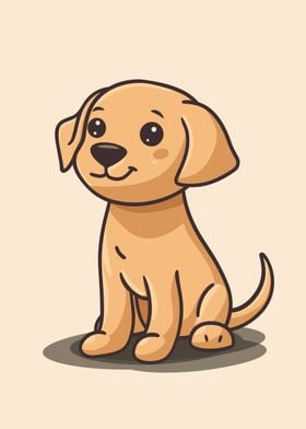 Cute Dog Illustration