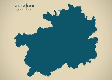 Guizhou China map