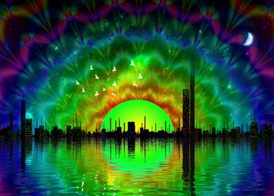 Trippy Rainbow City