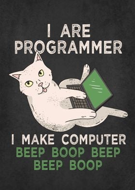 Funny Cat computer meme