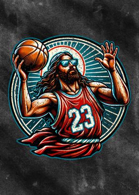 Funny Jesus Basketball